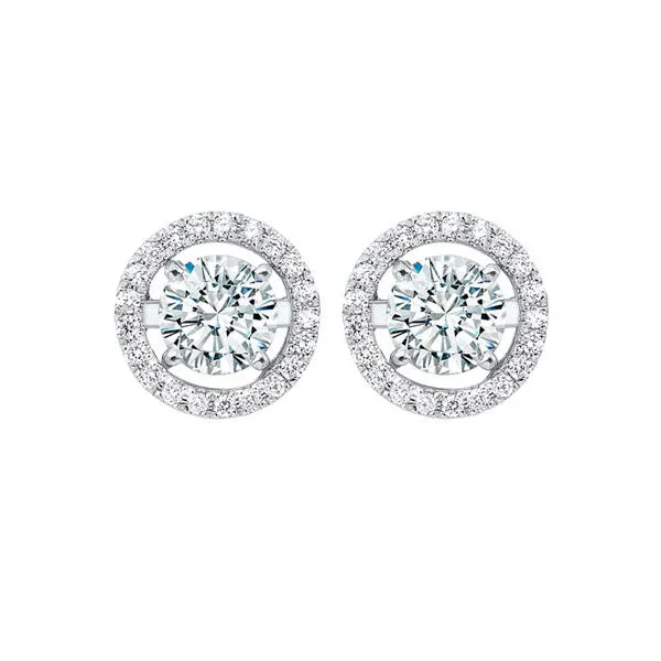 14KT WHITE GOLD DIAMOND (1/4CTW) EARRING