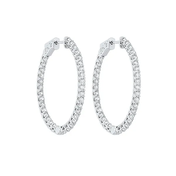 14KT WHITE GOLD DIAMOND (3CTW) EARRING