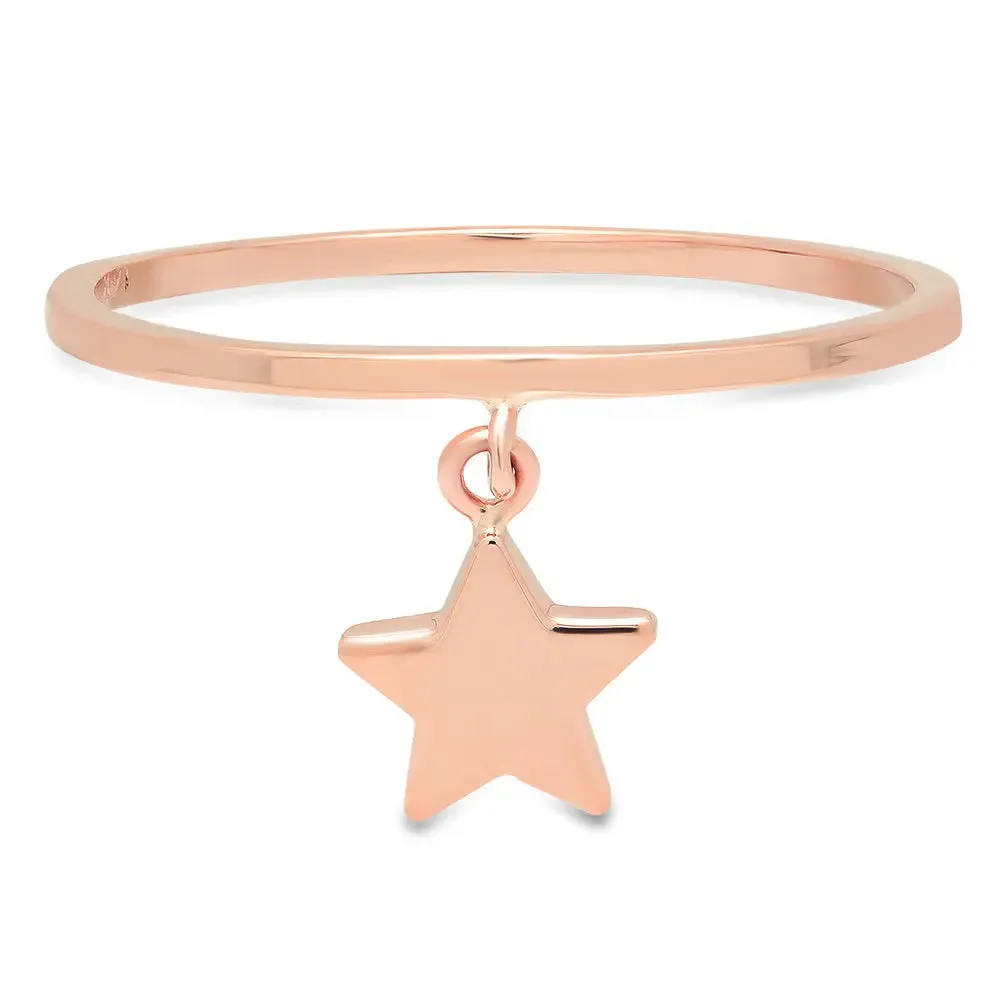 Baby Star Gold Dangle Ring