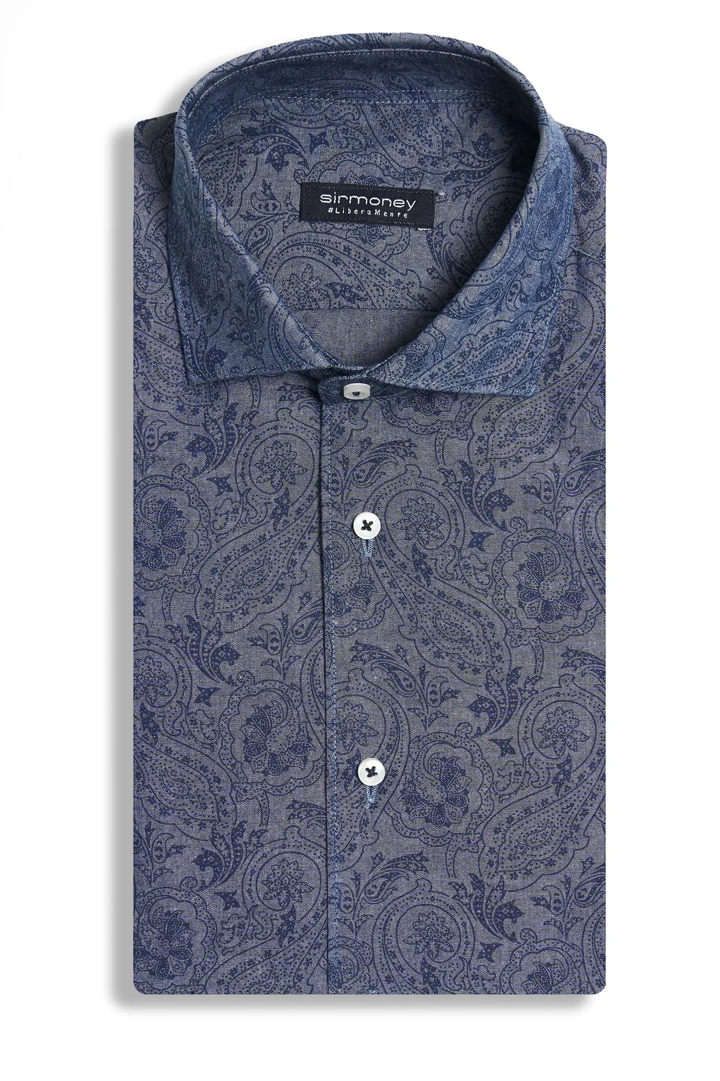 Camicia stampa cashemere