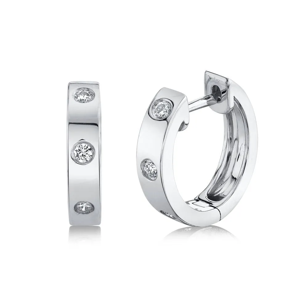 DIAMOND HUGGIE EARRING