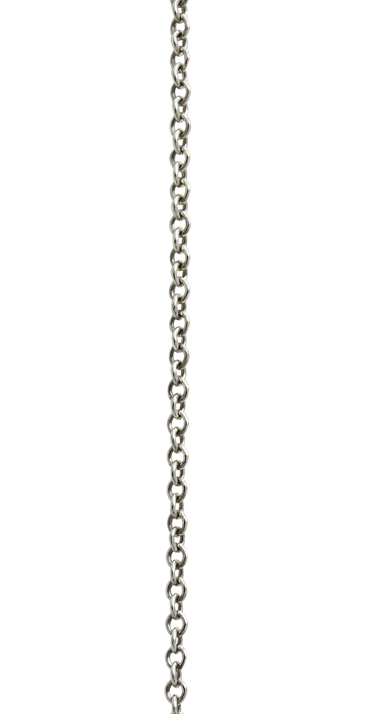 Elsa Peretti Tiffany & Co. 3.00 CTW Diamond Platinum 28MM Open Heart Pendant Necklace