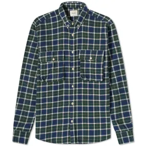 Foret Alaska Check ShirtNavy & Green