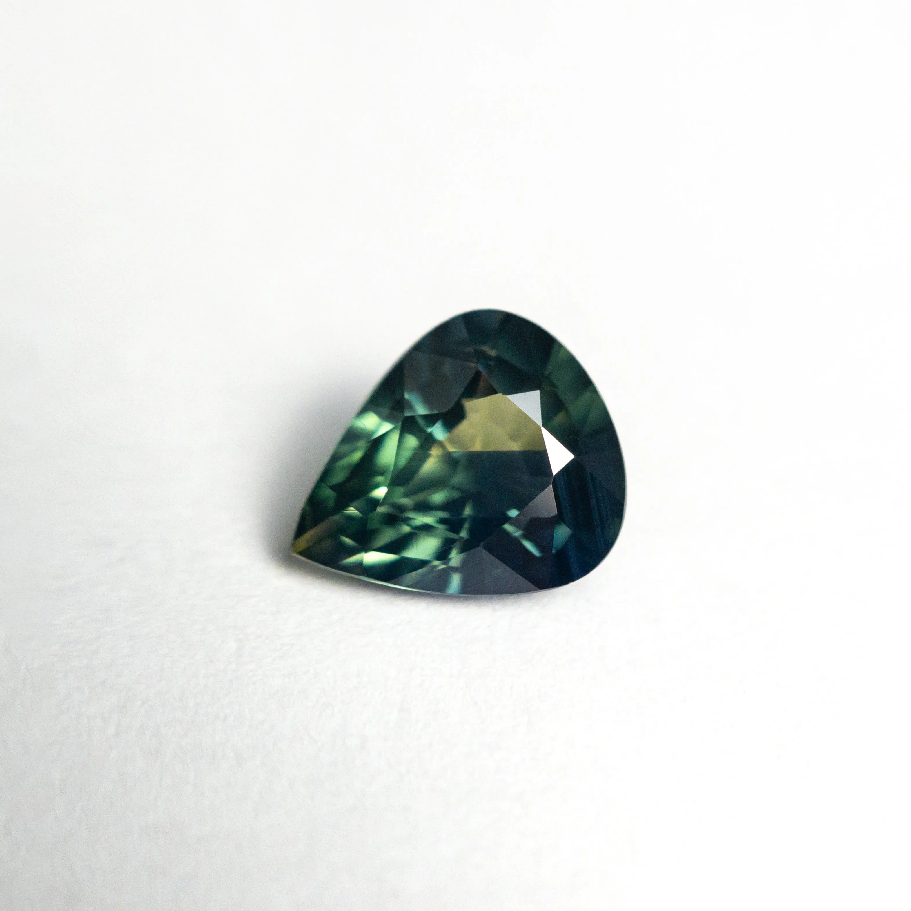 Green/Teal Brilliant Sapphire - 1.28ct Pear