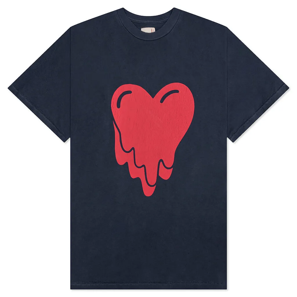 Heart Logo Tee - Navy
