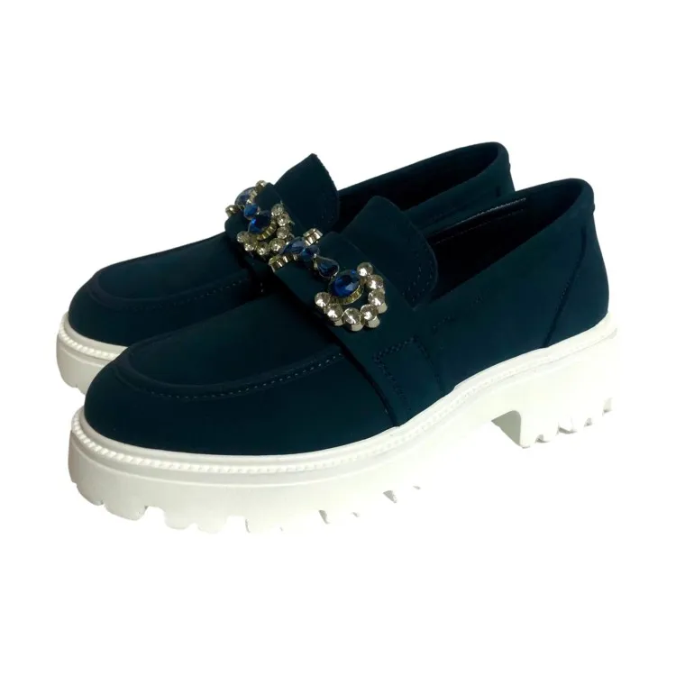 KEYS K 9382 Scarpe Donna Mocassino Gioiello Blu