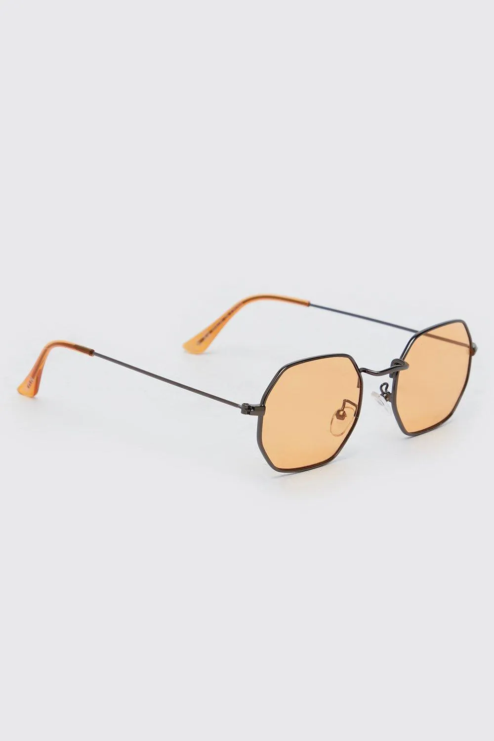 Metal Hexagon Sunglasses