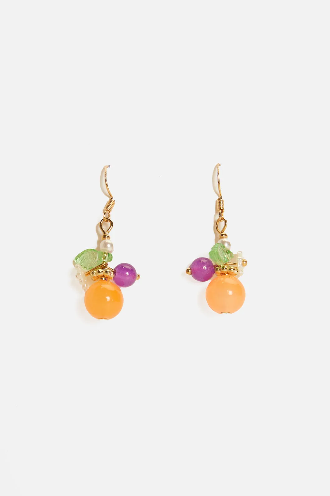Orange & Daisy Earrings