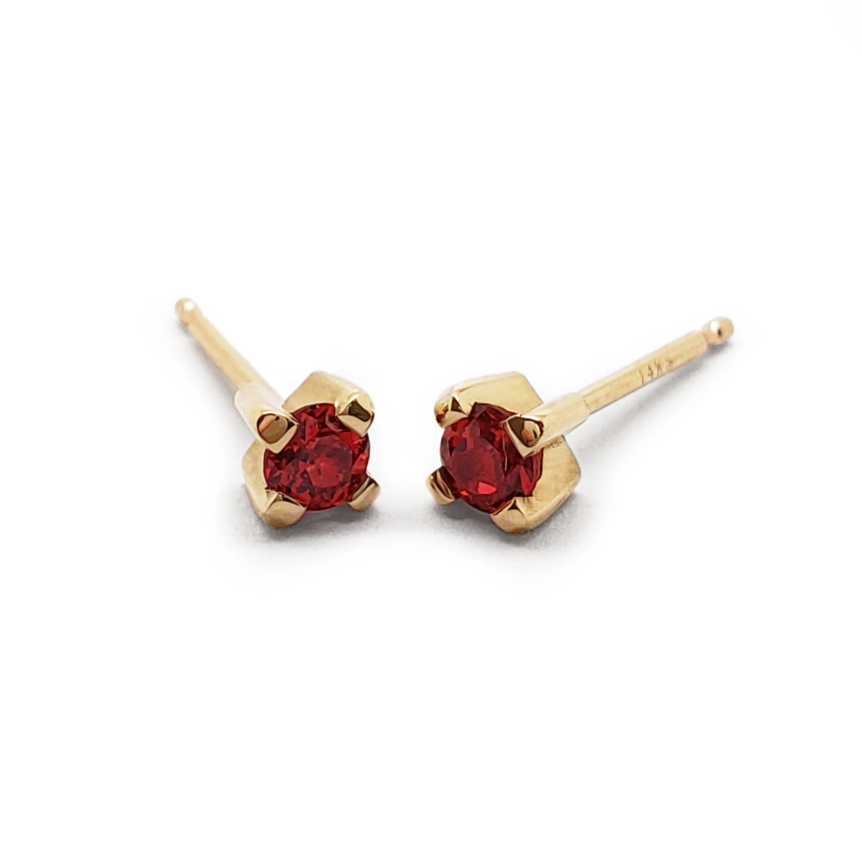Red Spinel Earrings
