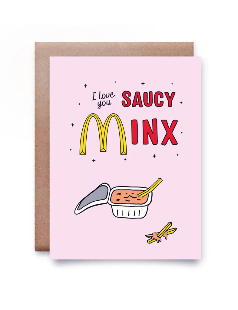 SAUCY MINX CARD